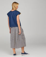 Boom Shankar Leaf Top | Dark Denim