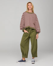 Boom Shankar Guru Sweater | Dusty Pink Stripe