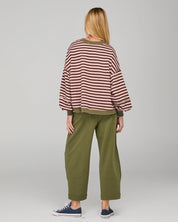 Boom Shankar Guru Sweater | Dusty Pink Stripe