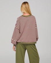 Boom Shankar Guru Sweater | Dusty Pink Stripe