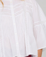 Boom Shankar Haru Shirt Embroidered | White