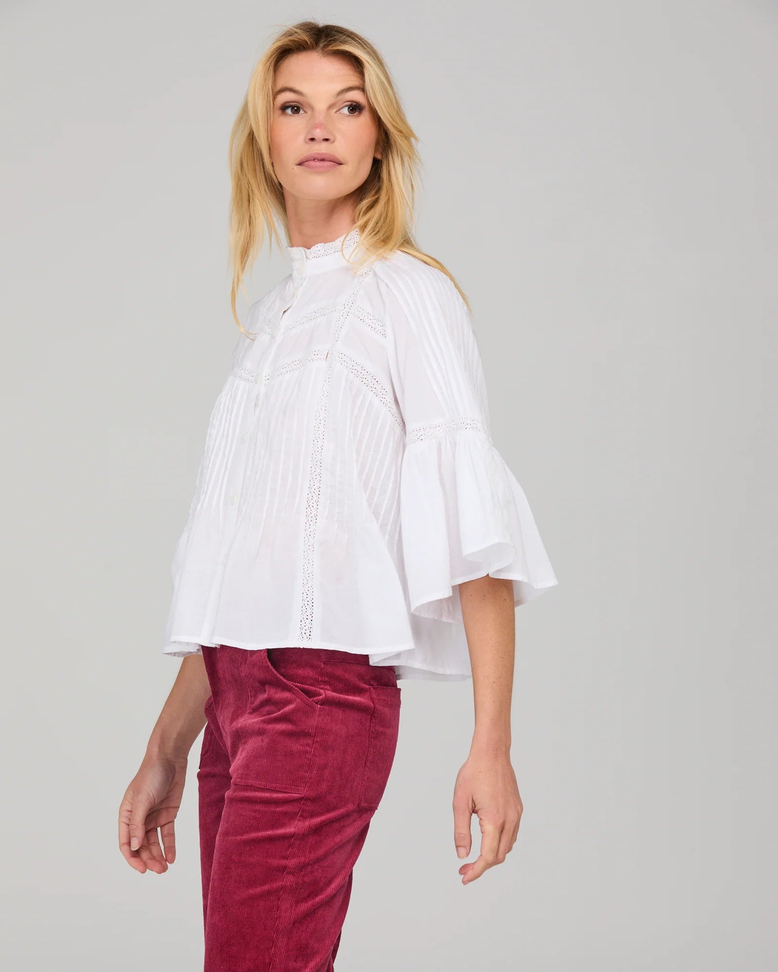 Boom Shankar Haru Shirt Embroidered | White