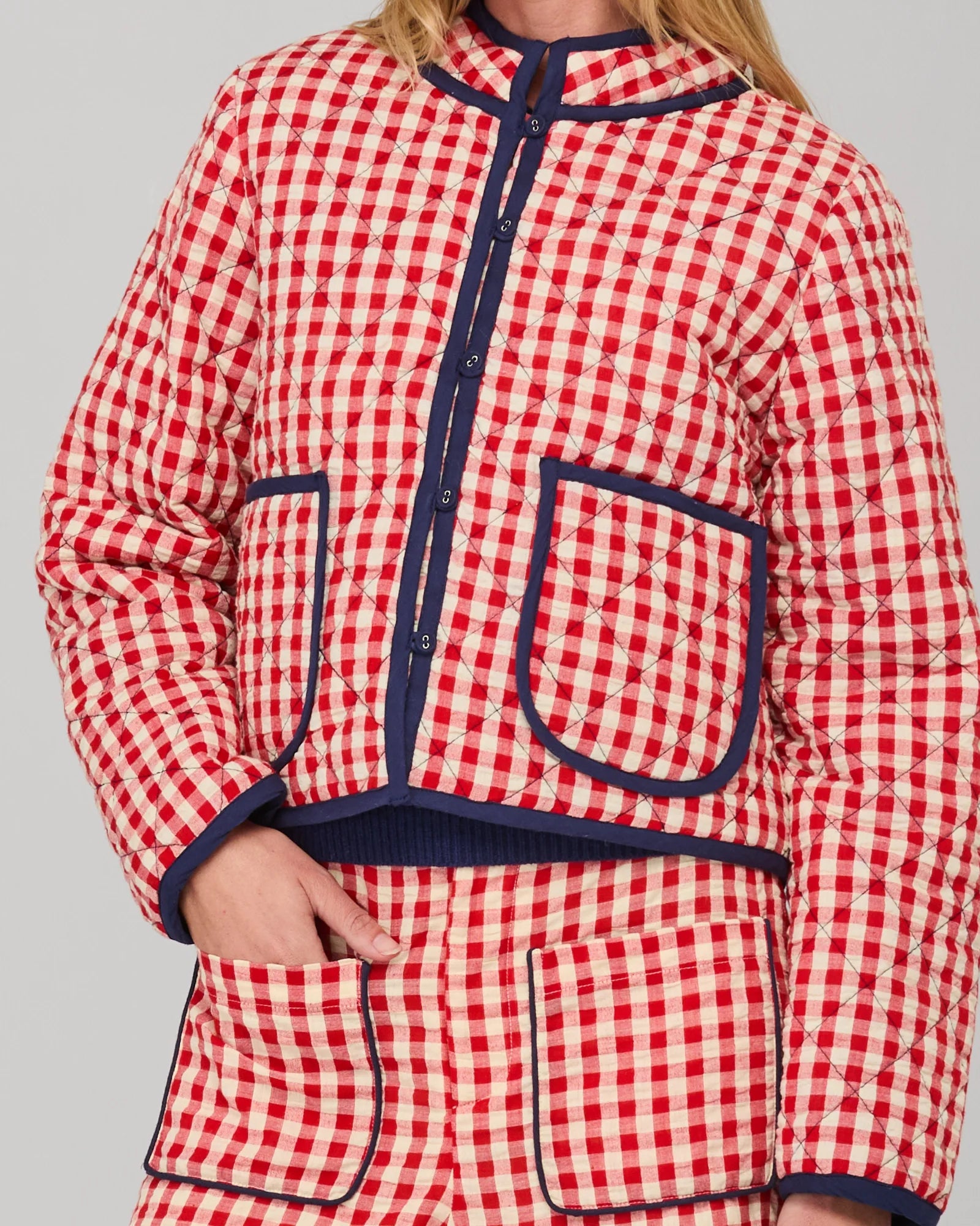 Boom Shankar Mizuki Jacket | Red White