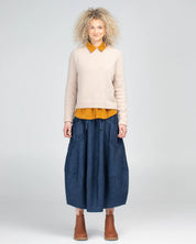 Boom Shankar Guru Skirt | Dark Denim