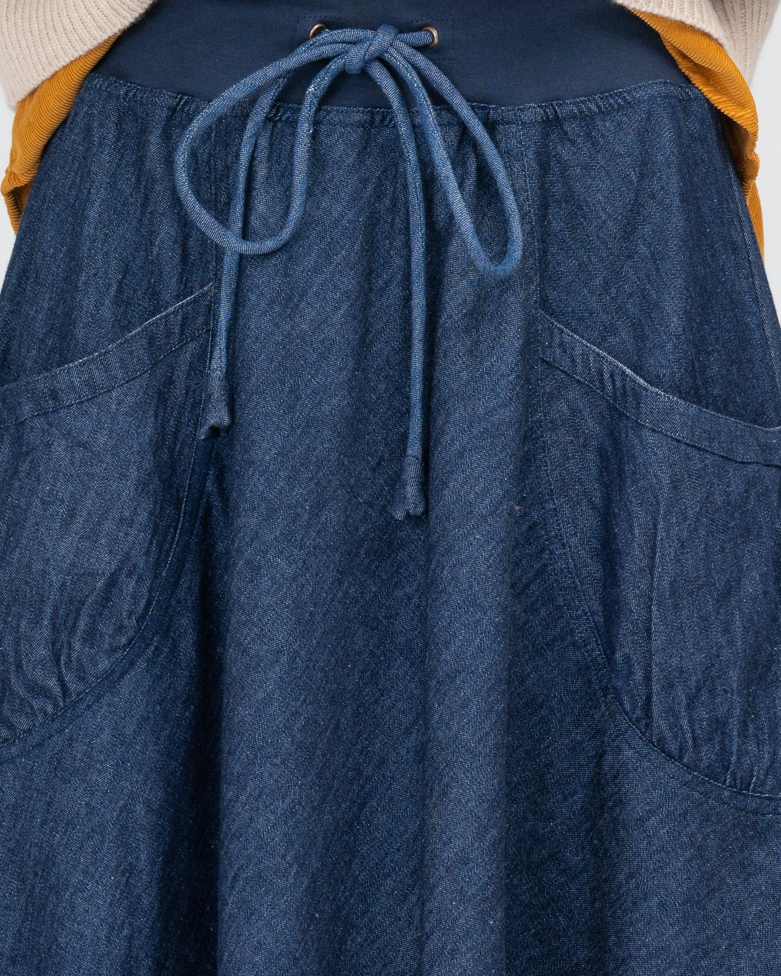 Boom Shankar Guru Skirt | Dark Denim