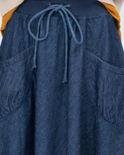 Boom Shankar Guru Skirt | Dark Denim