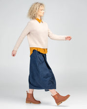 Boom Shankar Guru Skirt | Dark Denim