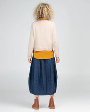 Boom Shankar Guru Skirt | Dark Denim