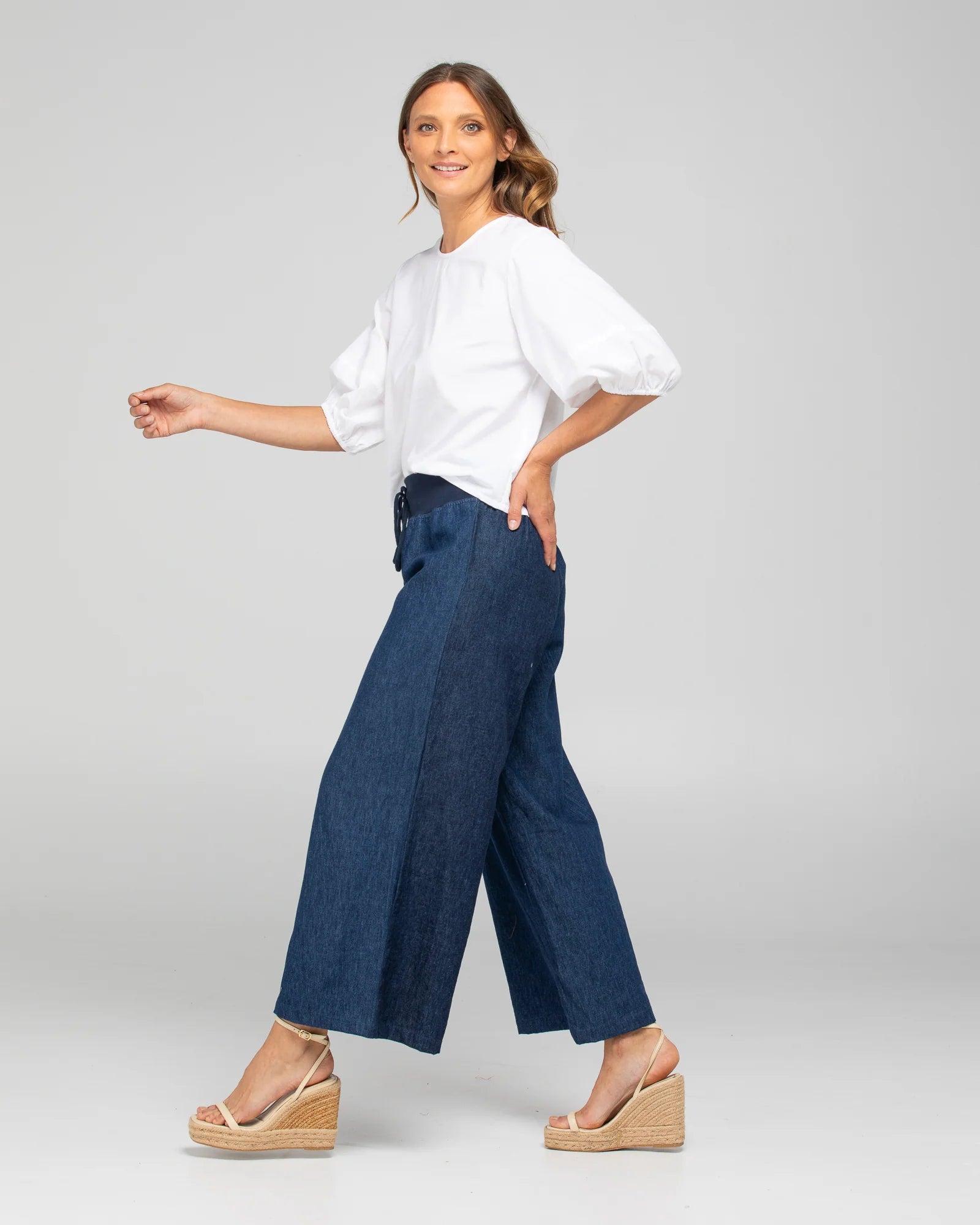 Boom Shankar Ria Pant | Dark Denim