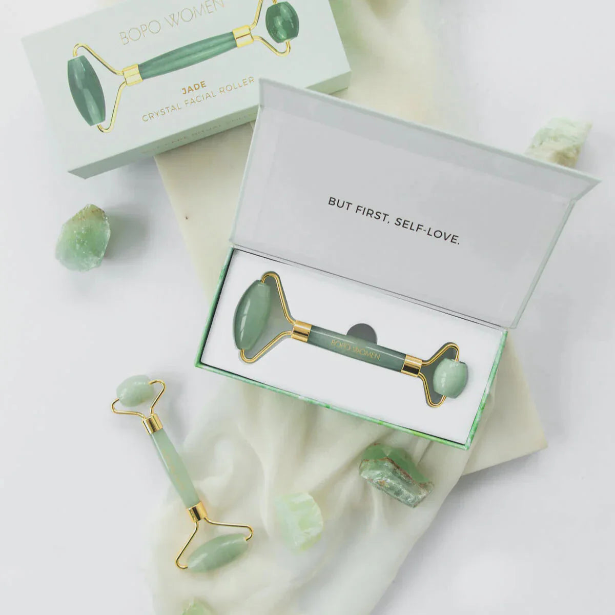Bopo Crystal Facial Roller | Jade