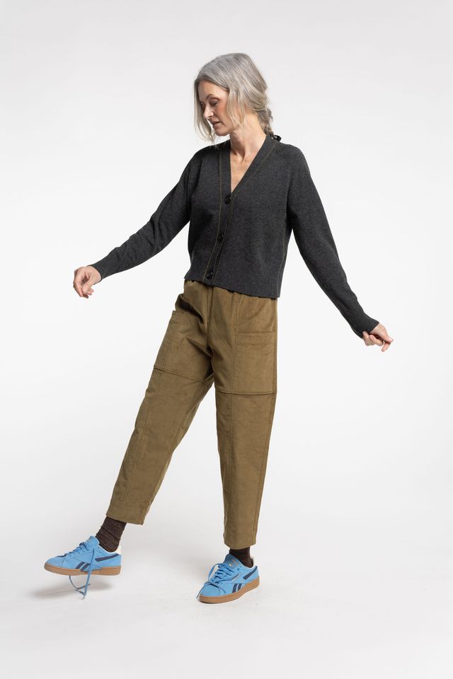 New Lands Twizel Cardigan | Coal