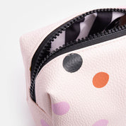Caroline Gardner Mini Cosmetic Bag | Pink Multi Spot