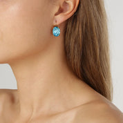 Dyrberg Kern Chantal Earrings | Aqua Crystal