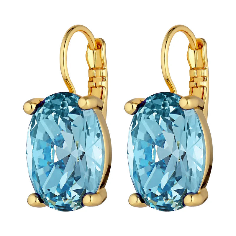 Dyrberg Kern Chantal Earrings | Aqua Crystal