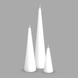 CK Cone Candles Pure White