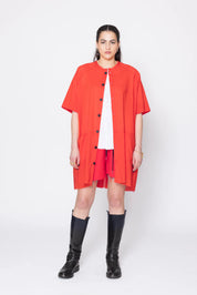Company Of Strangers Egos Shirtdress | Fire