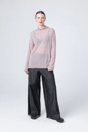Company Of Strangers Mist Top| Blush Grid
