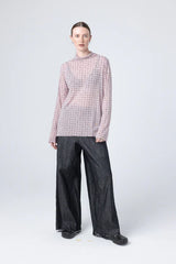 Company Of Strangers Mist Top| Blush Grid