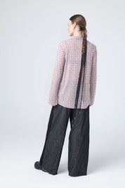 Company Of Strangers Mist Top| Blush Grid