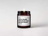 The Completely Honest Candle Co You’ve Finally Moved Out Candle | Woody