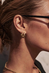 Zafino  Marley Hoop Medium | Gold Medium
