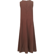 Moke Anna Drop Waist Dress | Cocoa