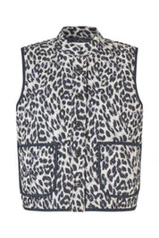 Lollys Laundry Cairo Quilted Vest | Leopard Print