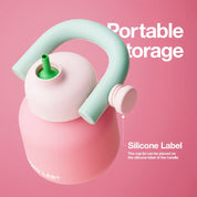 Chako Lab Linlin Kettle Stainless Drink Bottle | Pink Mint Green