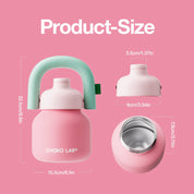 Chako Lab Linlin Kettle Stainless Drink Bottle | Pink Mint Green