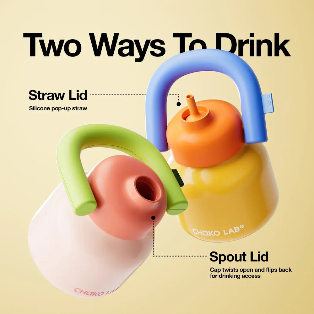 Chako Lab Linlin Kettle Stainless Drink Bottle | Yellow