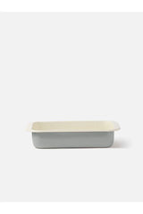 Enamel Baking Tray | Dark Grey + Cream