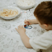 Colour Me Kids Washable Reusable Colouring Tablecloth | Alphabet Animals