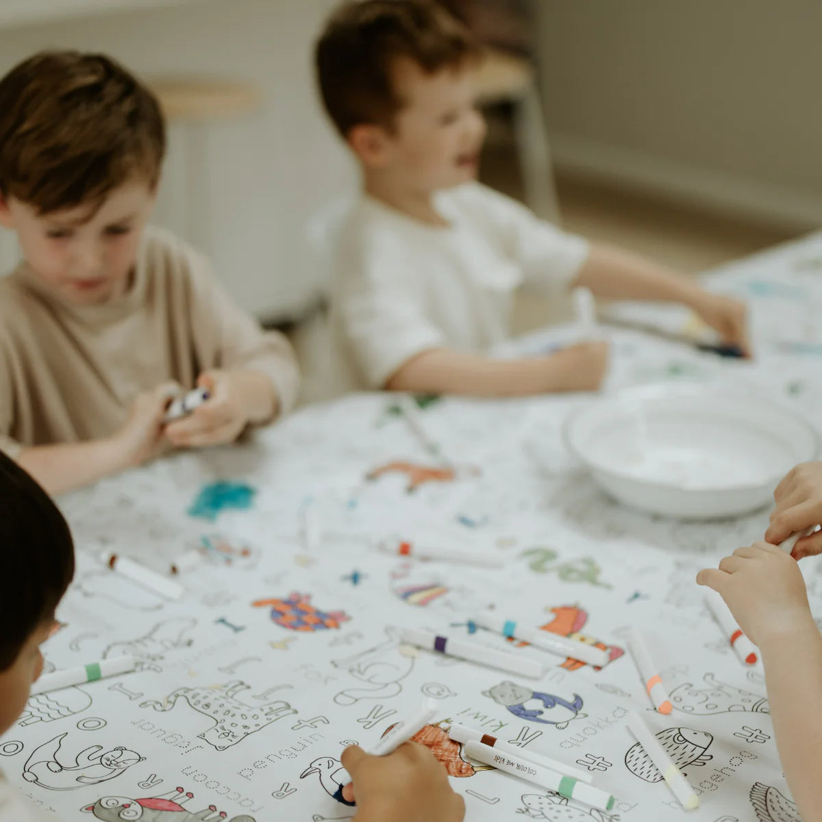 Colour Me Kids Washable Reusable Colouring Tablecloth | Once Upon A Time