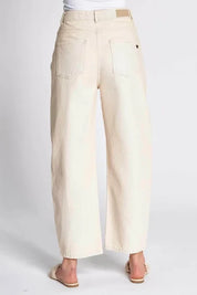 Zhrill Iza Barrel Leg Pant | Off White