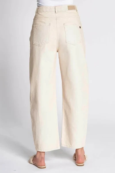 Zhrill Iza Barrel Leg Pant | Off White