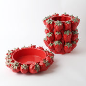 Le Forge Ceramic Strawberry Bowl | Red