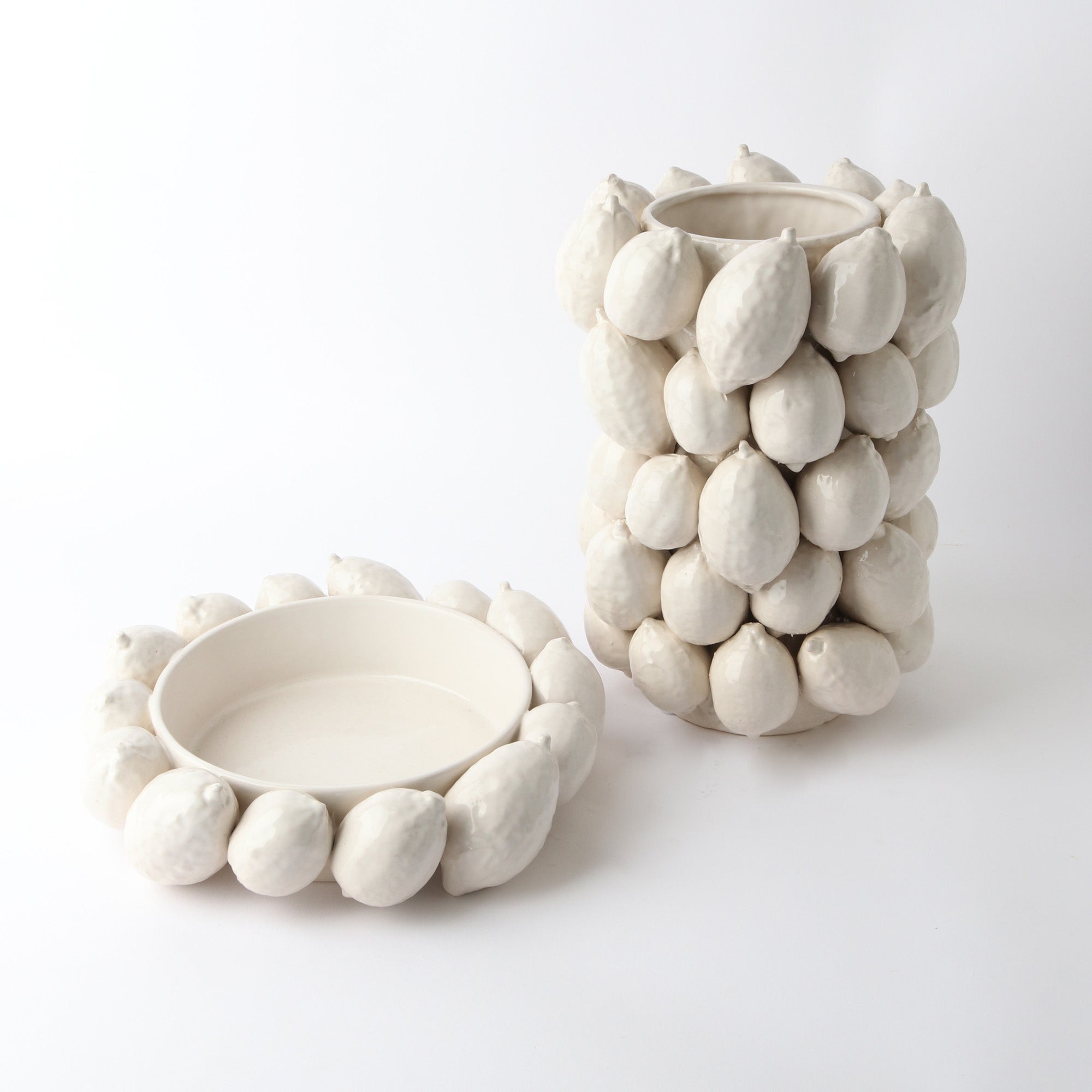 Le Forge Ceramic Lemon Bowl | White