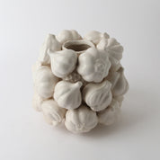 Ceramic Garlic Vessel | White