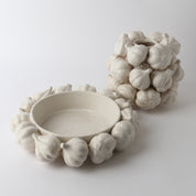 Ceramic Garlic Vessel | White