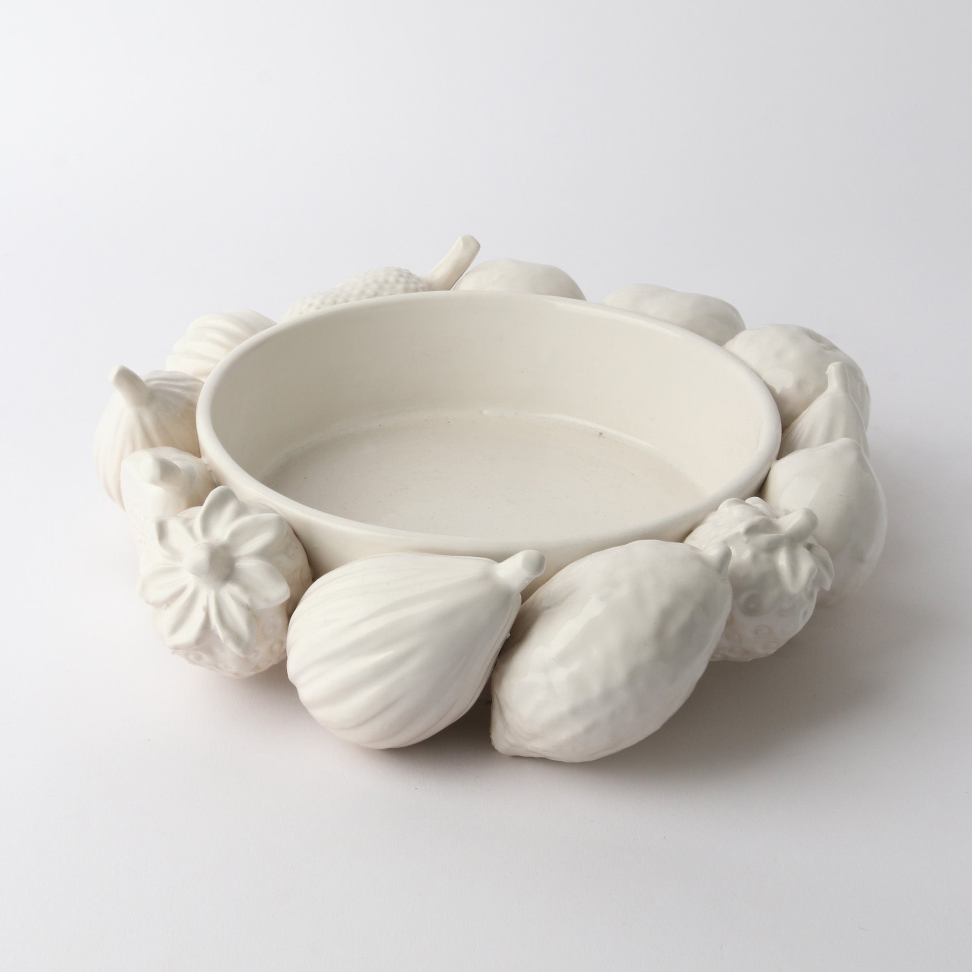 Ceramic Mixed Fruit Bowl | White