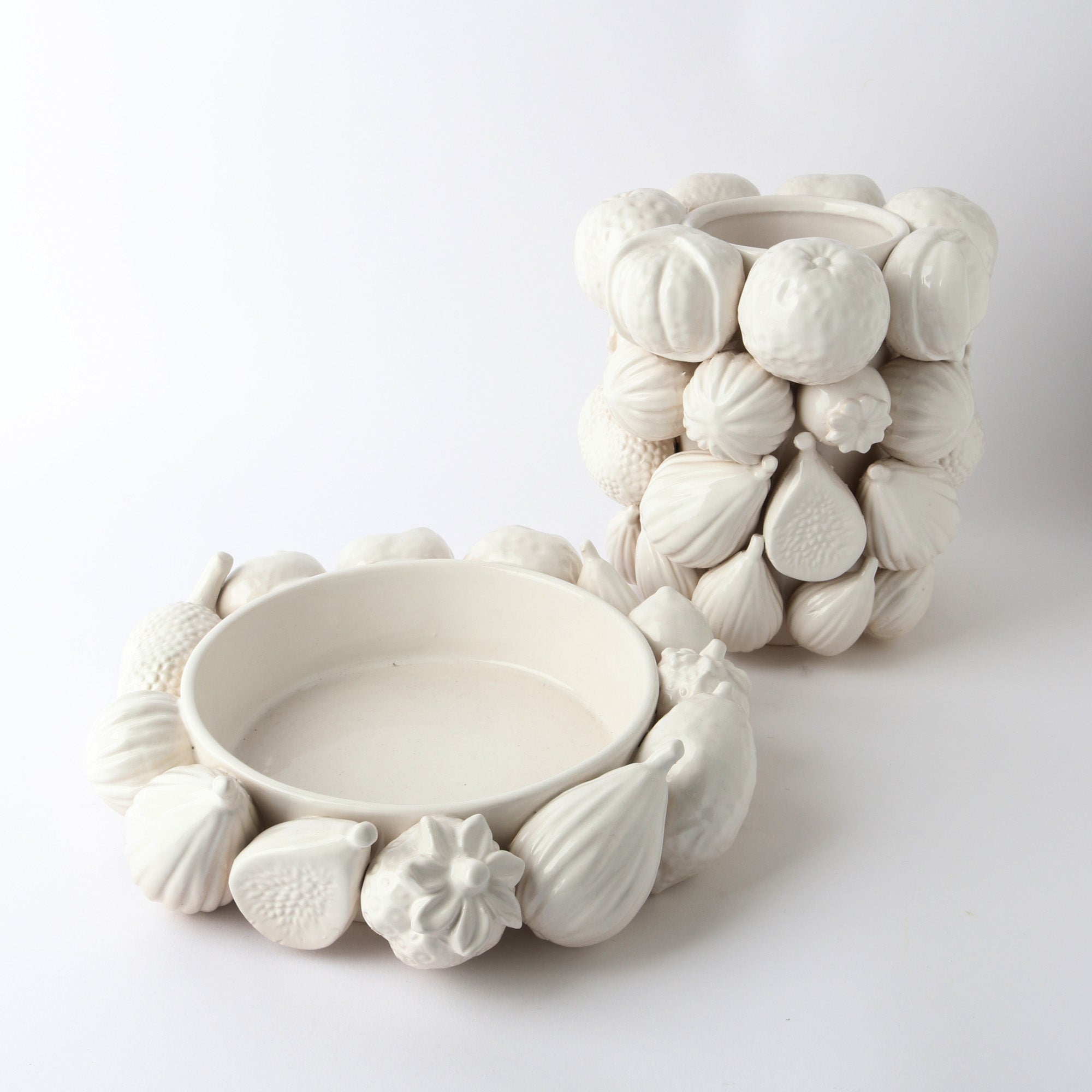 Ceramic Mixed Fruit Bowl | White
