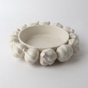 Ceramic Garlic Bowl | White