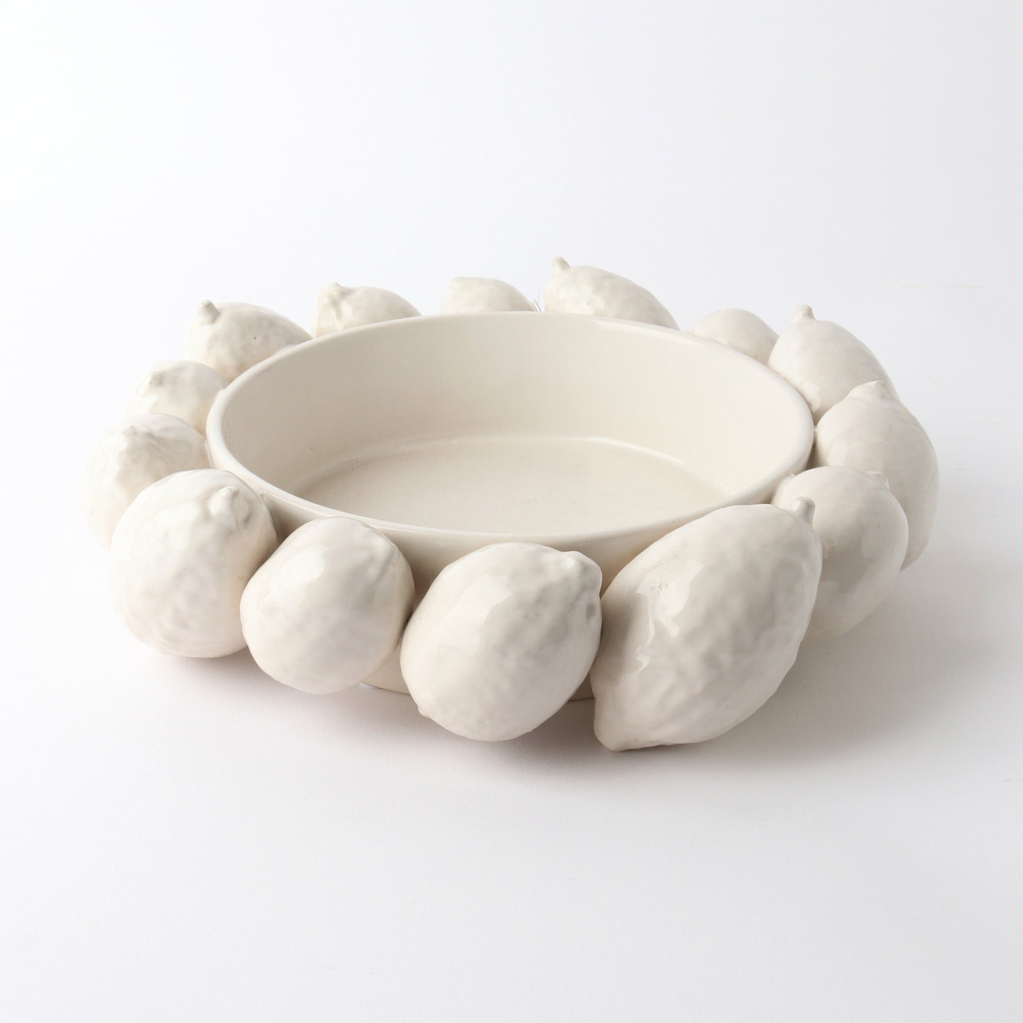 Le Forge Ceramic Lemon Bowl | White