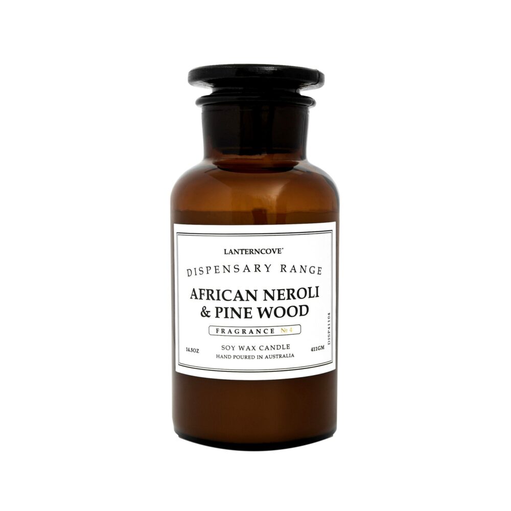 Lantern Cove Dispensary Candle 14.5OZ | African Neroli & Pinewood