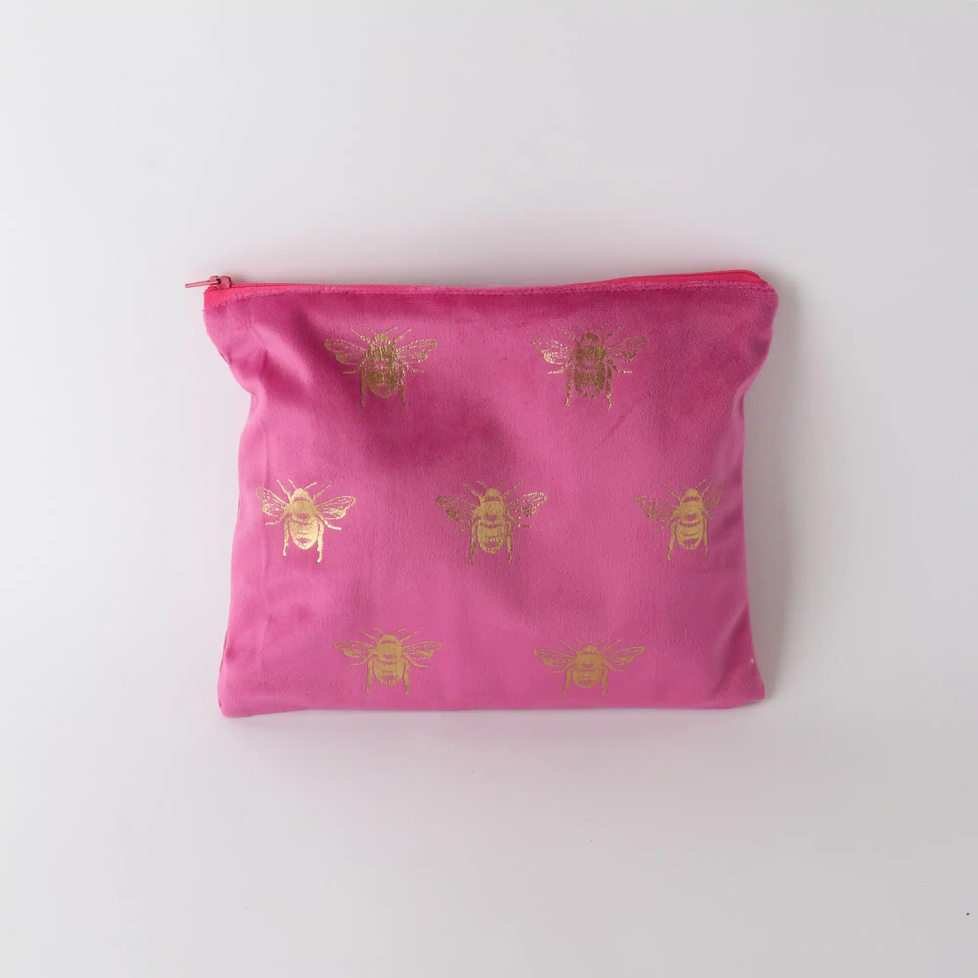 Velvet Bee Toilet Bag Pink Gold | Small