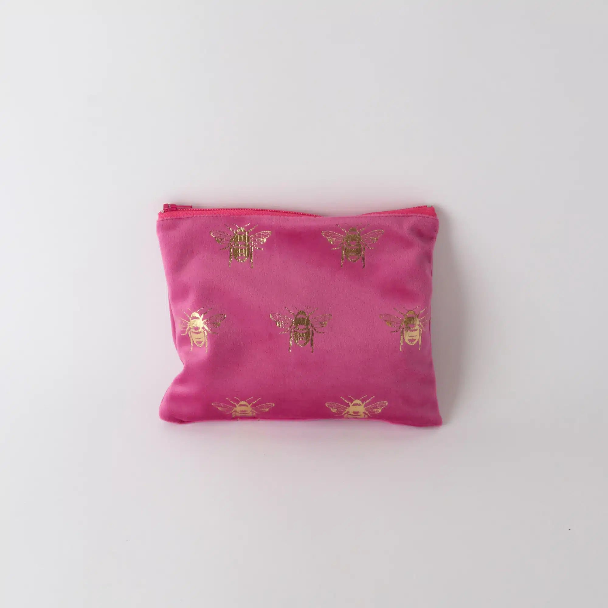 Velvet Bee Toilet Bag Pink Gold | Small