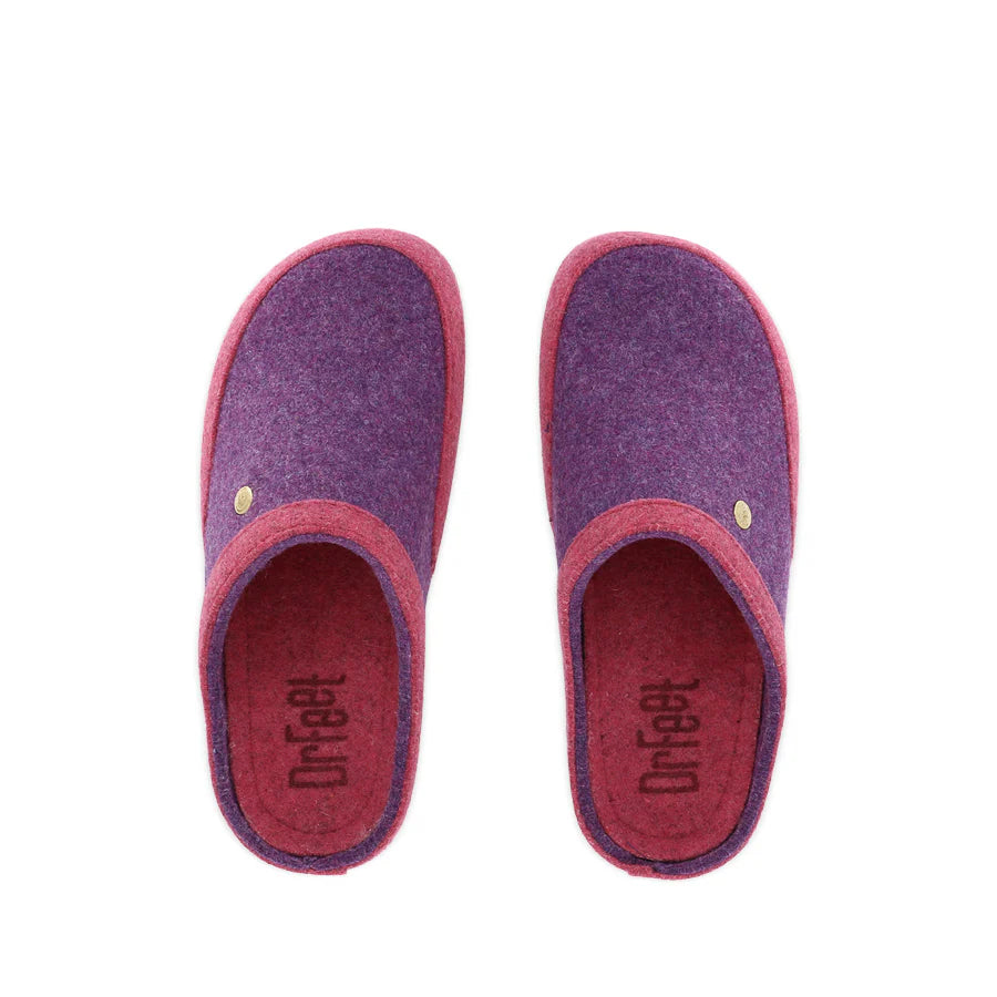 Dr Feet Hoola Slipper | Purple Mix