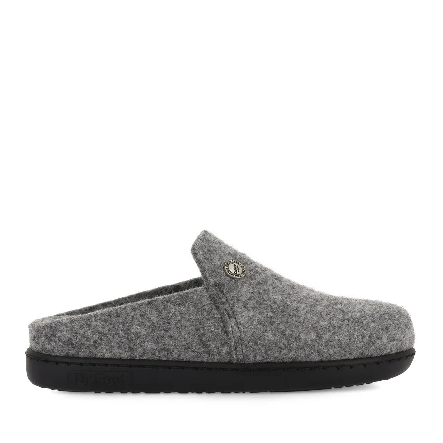 Dr Feet Hoops Slipper | Dark Grey
