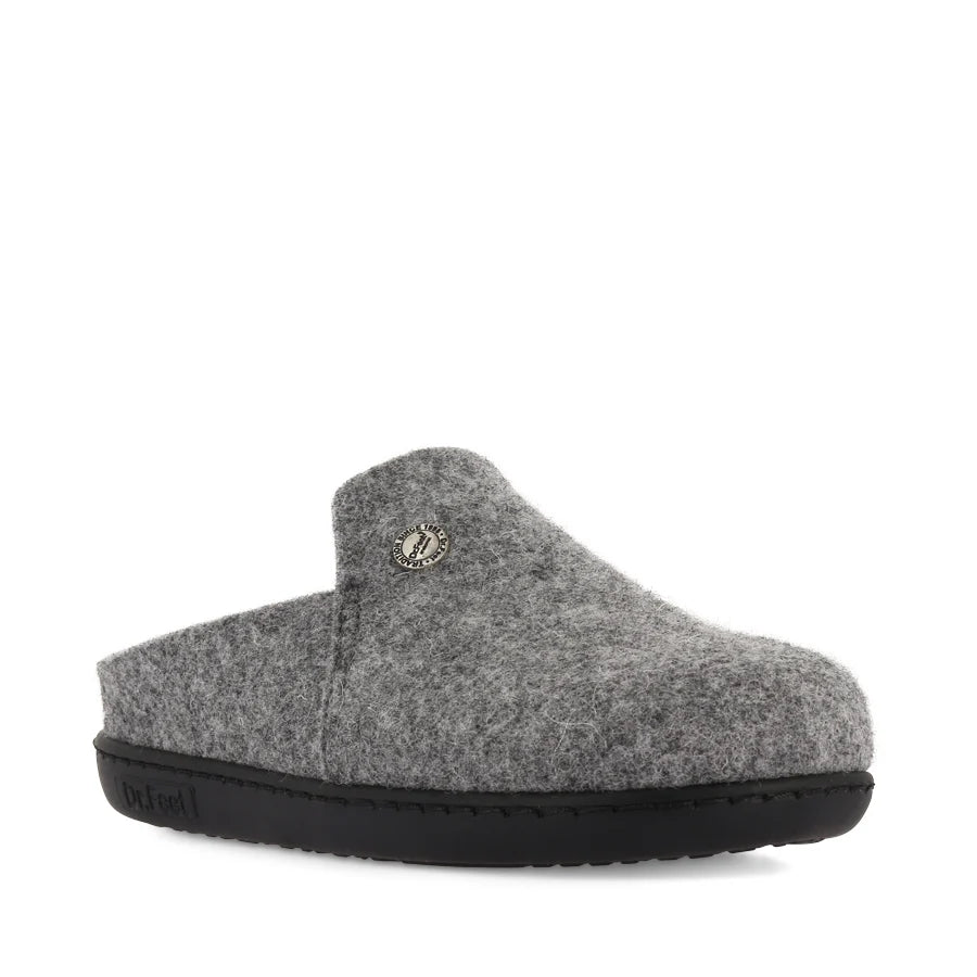 Dr Feet Hoops Slipper | Dark Grey