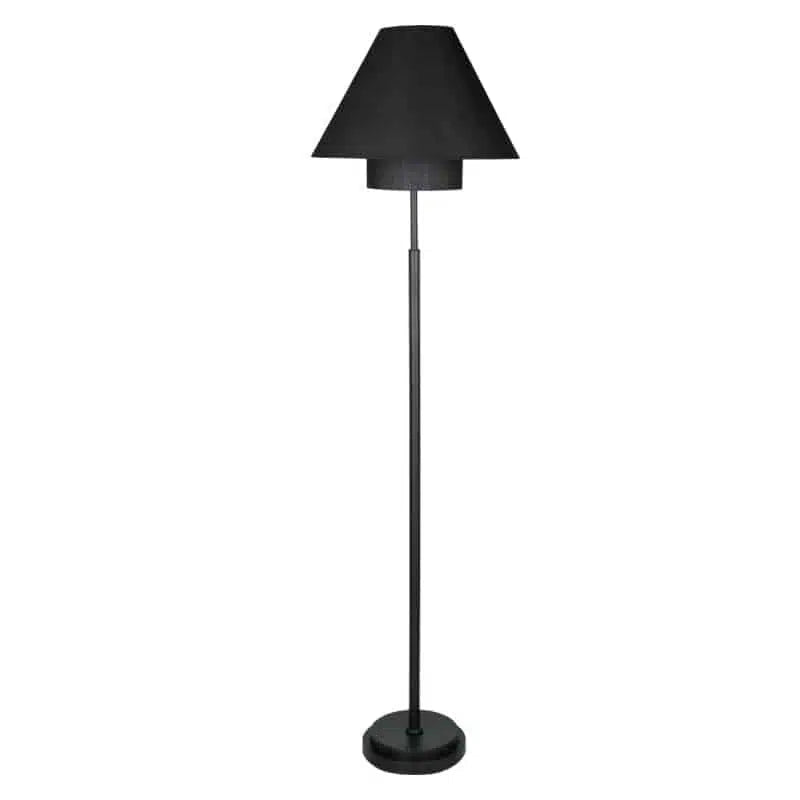 Le Forge Double Shade Floor Lamp | Black 160cm